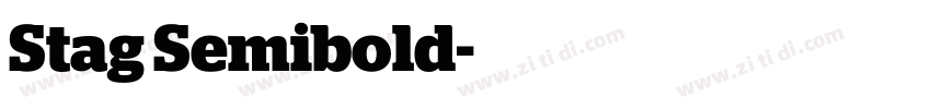 Stag Semibold字体转换